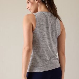 Athleta In Motion Seamless Tank Gray Sz M *S1